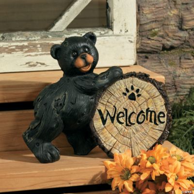 “Welcome” Bear Stone