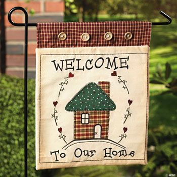 “Welcome to Our Home” Mini Flag