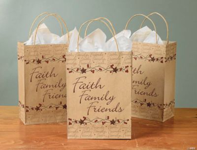 “Faith, Family, Friends” Paper Bags