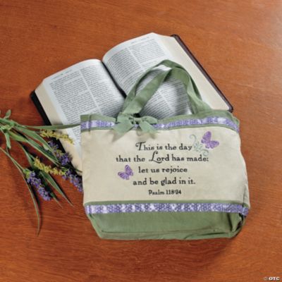 Embroidered Bible Bag
