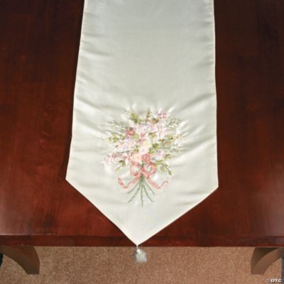 Ribbonwork Floral Table Runner