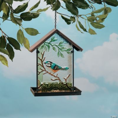 Fused Glass Bird Feeder