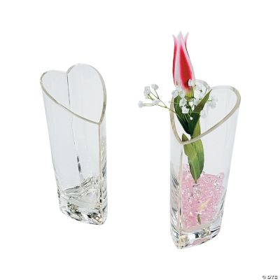 HeartShaped Glass Vase