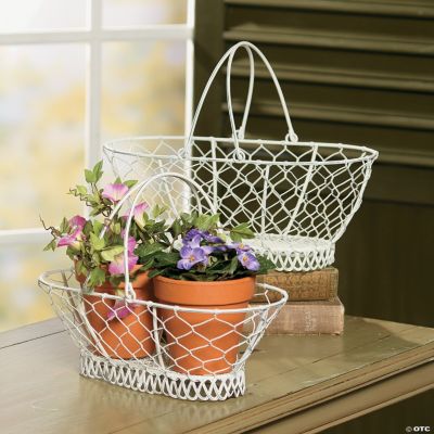 Wire Baskets with Collapsible Handles Oriental Trading Discontinued
