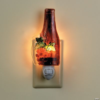 Fused Glass Wine Bottle Night-Light