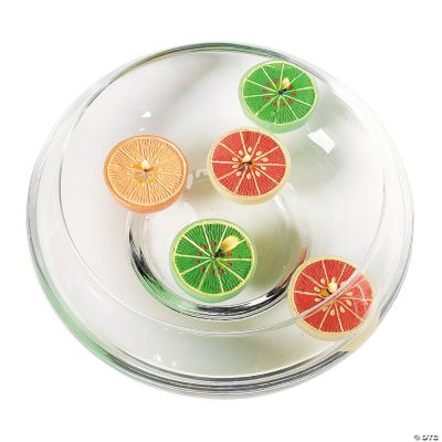 Floating Citrus Fruit Candles