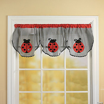 Ladybug Valance, Rugs and Window Treatments, Home Decor - Terry's ...