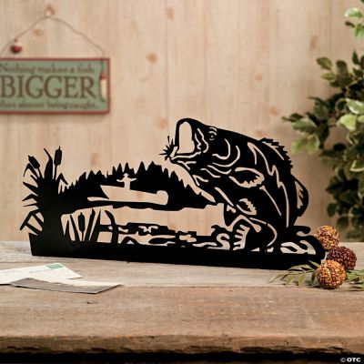 Silhouette Fishing Sign