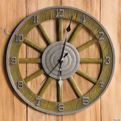 Wagon Wheel Clock