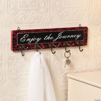“Enjoy the Journey” Sign with Hooks