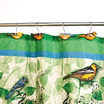 Bird Shower Curtain Hooks