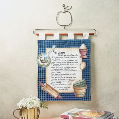 “Kitchen 10 Commandments” Wall Hanging