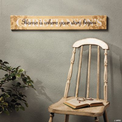 “Home is Where Your Story Begins” Sign