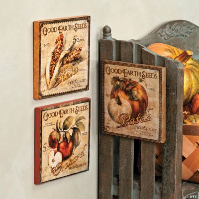 Fall Seed Packet Signs