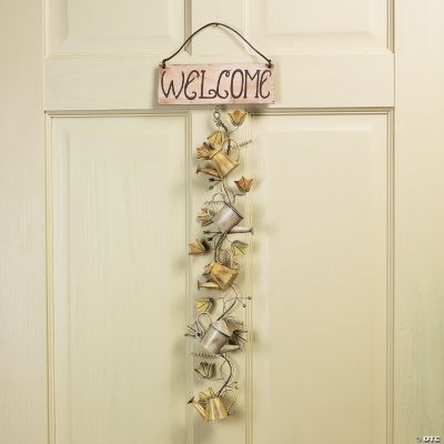 Watering Can “Welcome” Sign