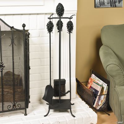 Pinecone Fireplace Tool Set