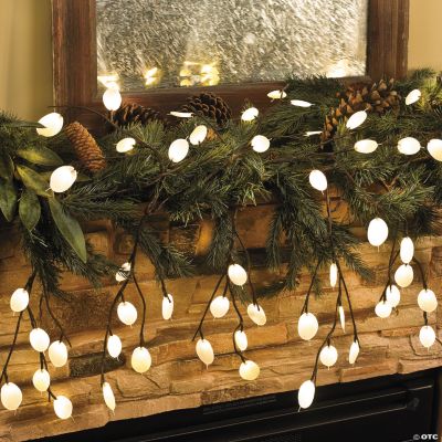 Vine with White Leaf Lights