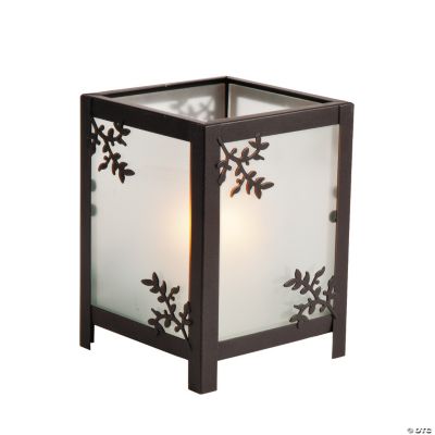 Small Branch Frosted Candleholder