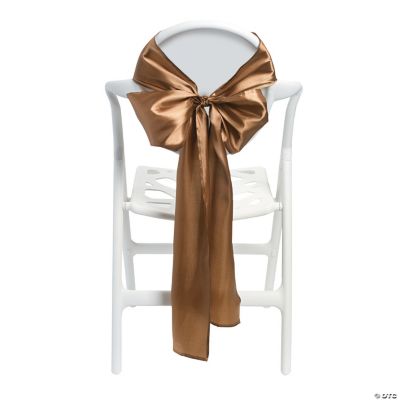 Satin Gold Chair Bows