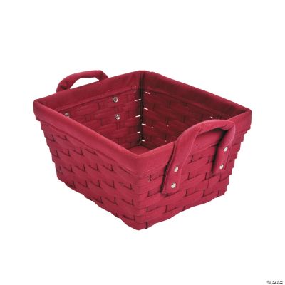 Red Woven Fabric Baskets Oriental Trading Discontinued