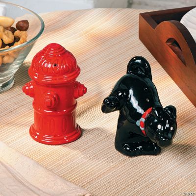 Dog & Fire Hydrant Salt & Pepper Shakers
