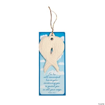 Angel Wing Ornaments With Verse Card