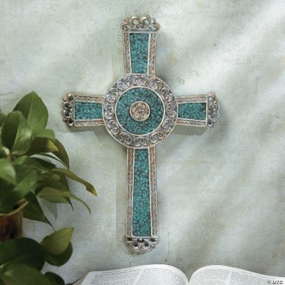Mosaic Cross Wall Plaque