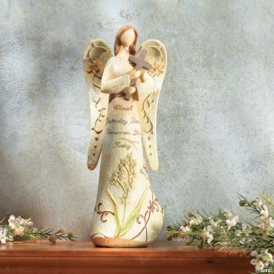 “Cherish Yesterday” Angel with Cross