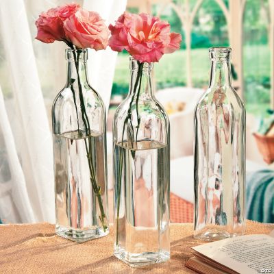 Clear Bottle Vases
