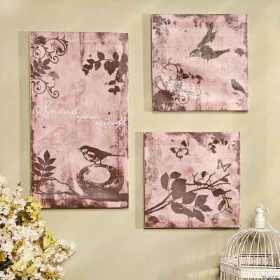 Bird Print Canvases