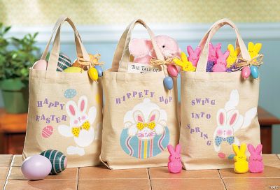 Mini Easter Tote Bags