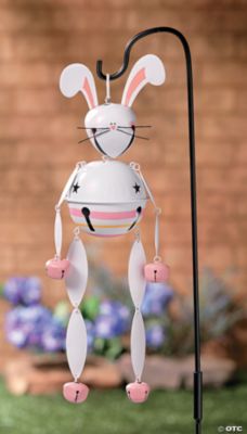 Bunny Jingle Bell Yard Stake