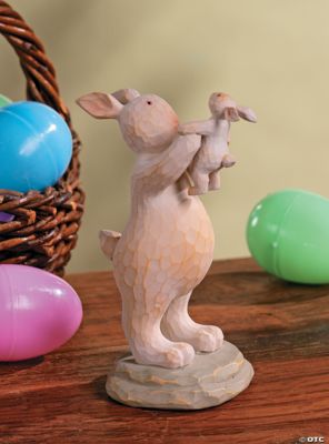 Rabbit & Baby Figurine