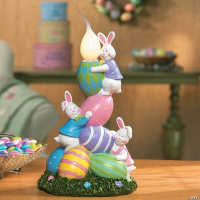 Bunnies & Eggs Candle Lamp