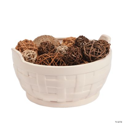 Woven Ceramic Basket Oriental Trading Discontinued