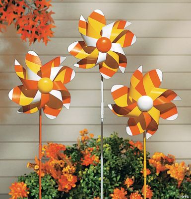 Candy Corn Pinwheel Yard Stakes