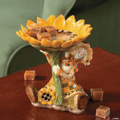 Scarecrow & Sunflower Candy Dish