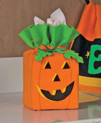 Jack-O’-Lantern Tissue Box Cover
