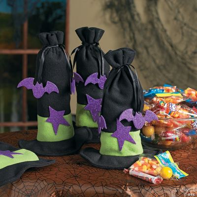 Witch Hat Halloween Treat Bags