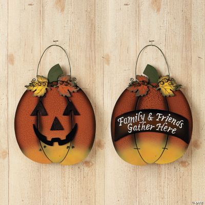 Reversible Thanksgiving & Halloween Sign