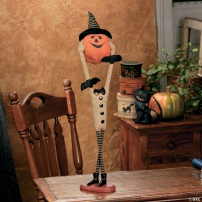 Plush Jack-O’-Lantern with Bats