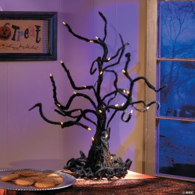 Wire Ghost Tree with LED Lights