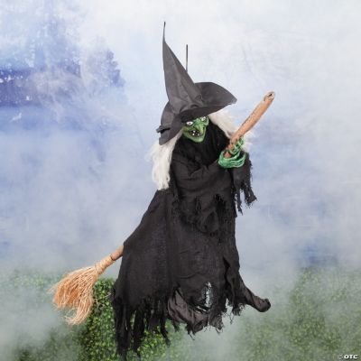 Hanging Witch Riding on Broom
