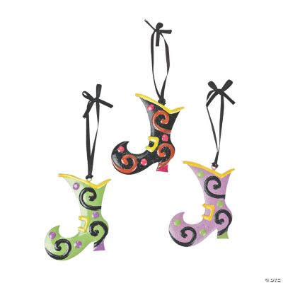 Halloween Glittered Ornaments