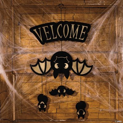 Glow-In-The-Dark “Velcome” Bat Sign