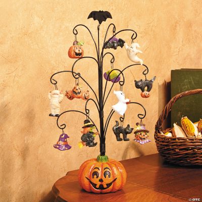 Halloween Pumpkin Tree with Ornaments