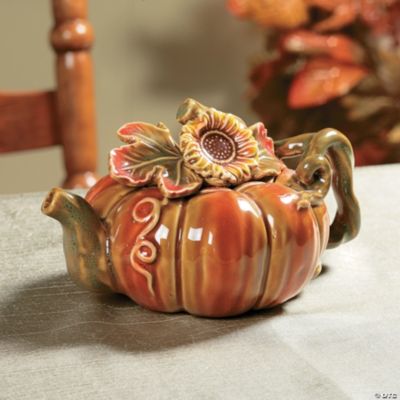 Sunflower & Pumpkin Teapot