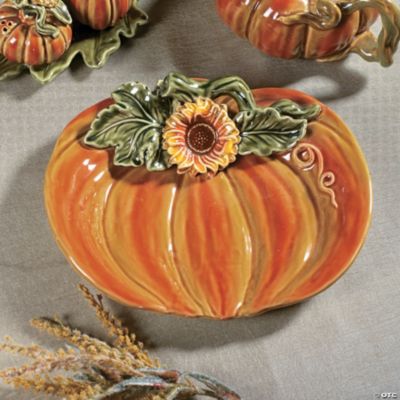 Sunflower & Pumpkin Plate
