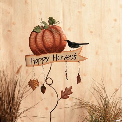 "Happy Harvest" Yard Stake