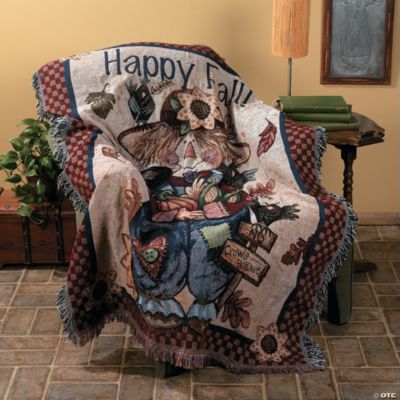 Fall Scarecrow Throw
